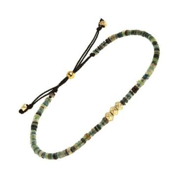 Custom design with colorful circle &fake nugget fabric friendship bracelets kit de fabrication