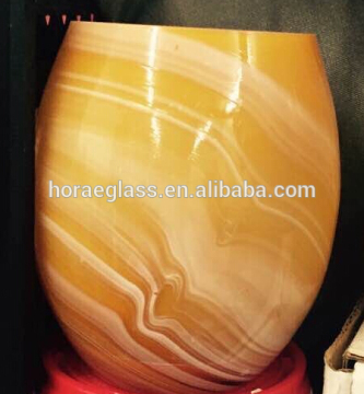 wholesale price yellow glass tumbler/drinking glass cup