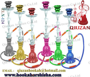 Nouveau Design grand narguilé en fer et verre