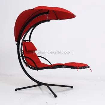 Outdoor Metal Swing Bed Hammock with Roof - New Arrival
