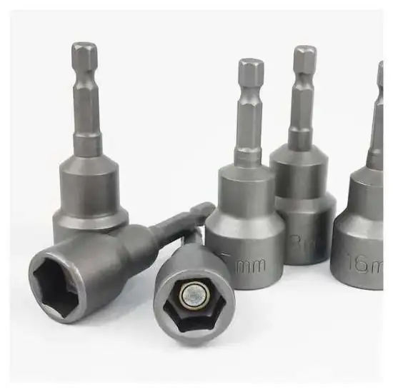 Magnetic Socket Adapter Set with Nut Setter and Wood Drill Bit