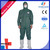 Double 11 Free Sample Festival Disposable Nonwoven Microporous Film Laminates Coverall with Green Tape Elastic Cuffs