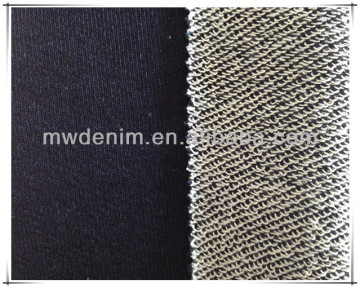 100% fleece knitted denim fabric prices