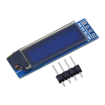 0.91 Inch Blue OLED Display Module IIC I2C 128x32 4Pin SSD1306 Controller