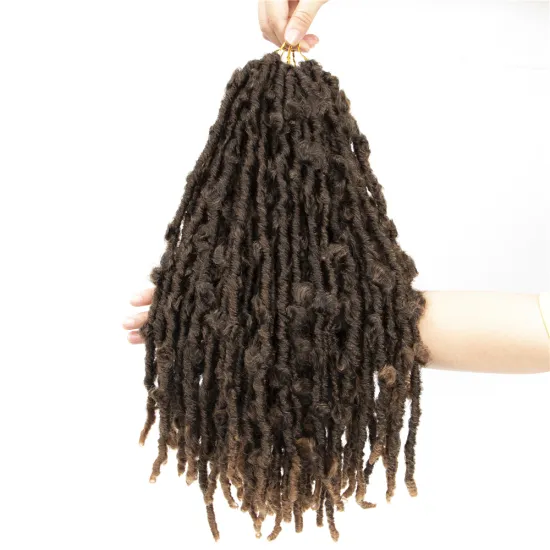 Butterfly Locs Crochet Hair 18 Inch Goddess Locs Braiding Hair Extensions Pre Looped Distressed Butterfly Synthetic Braids