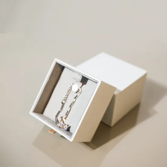 Custom Logo Gift Drawer Box Blue Packaging Box