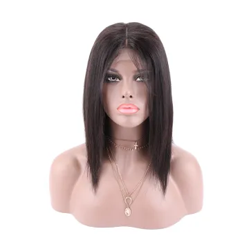 Wholesale Best Selling Raw Brazilian Remy Human Hair Natural Straight Lace Wigs 150% Density 4X4 Lace Closure Human Hair Wigs