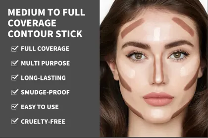 Wholesale Face Cream Contour Stick Private Label Make up Foundation Black Makeup Stick Face Highlighter Creamy Contouring Stick
