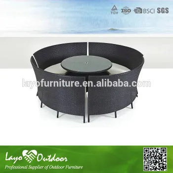 Good quality furniture Modern table sets 5pcs Rattan Round Table Sets