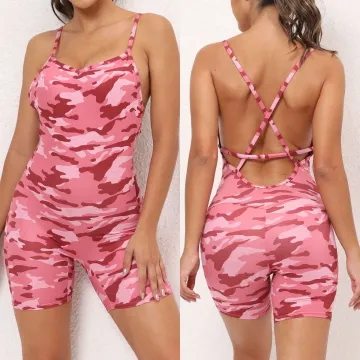 Summer Leisure Women's Bodycon One Piece Jumpsuits: Perfect for Yoga, Workouts, and Beyond