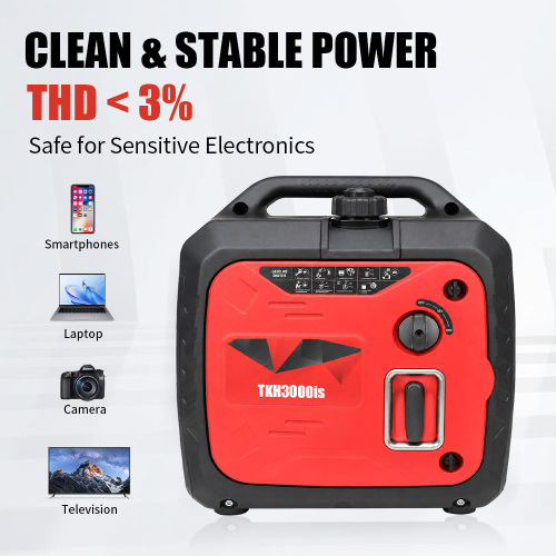 Generador de gasolina inversor silencioso compacto de 2200 W