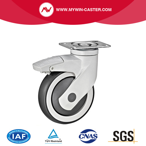 Plaet Braked Tpr Medical Castor Wheel