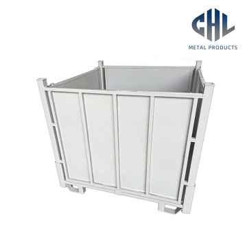Белый стальной контейнер для хранения