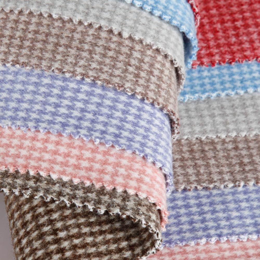 Houndstooth Wool Fabric