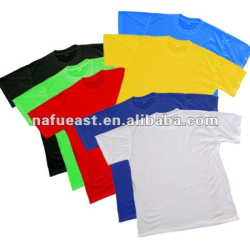 Blank 100% polyester T shirt for sublimation printing