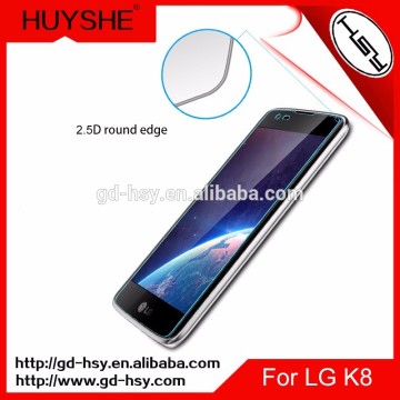 HUYSHE mobile phone tempered glass screen protective film for LG k8 ,for lg k8 tempered glass screen protector