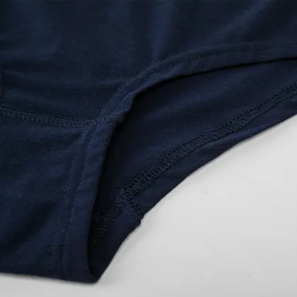 OEM logo ladies organic cotton boyshorts Stretchy lady underwear