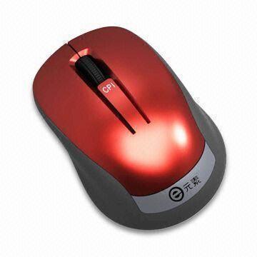Optical Wireless Mouse, 4-button, 2.4G, Available Various Injection Colors, Auto-connection with PC