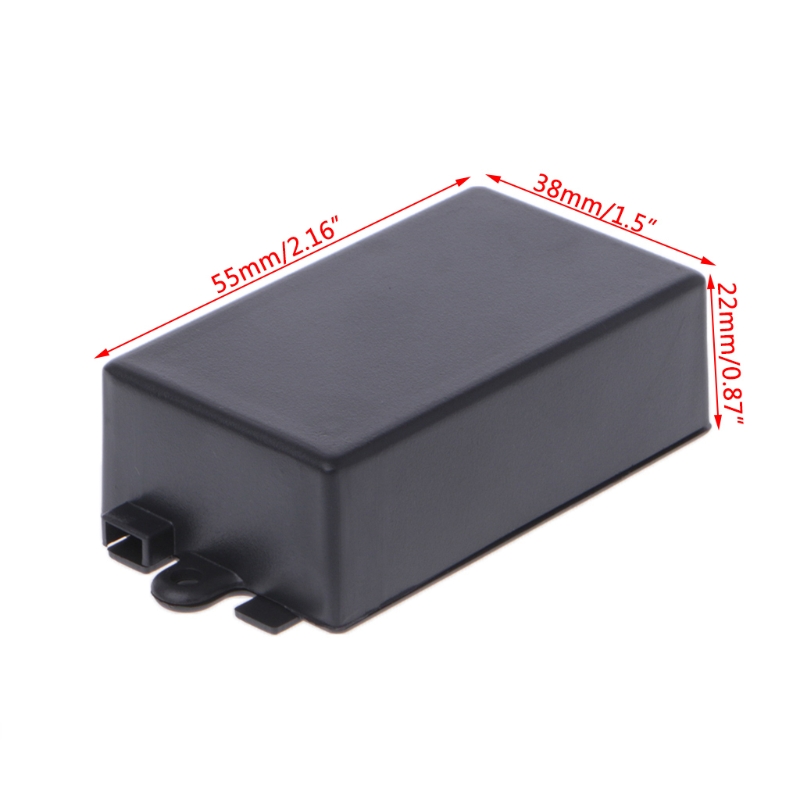 OOTDTY 65x38x22mm/82x52x35mm Connector Waterproof Plastic Electronic Enclosure Project Box Black Instrument Case