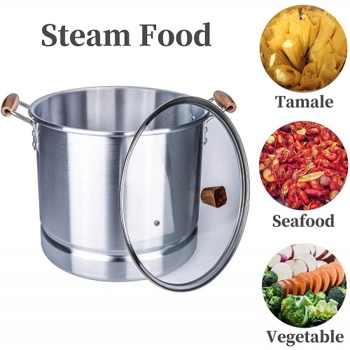 ARC Advanced Royal Champion ARC Tamale Steamer Pot - Aluminum, Stainless  Steel Finish - Cool Grip Handle - Removable Steamer Insert - Ideal for  Tamales and Seafood in the Cooking Pots department at