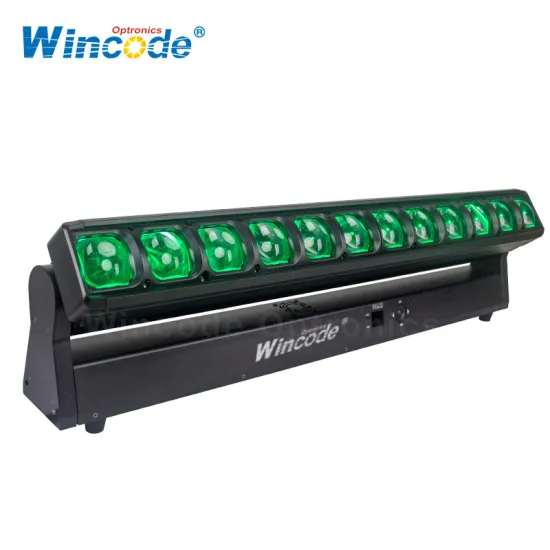 12x40W RGBW 4-in-1 LED Moving Pixel Batten Bar Light with Motorized Tilt Zoom for Events