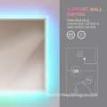 RGB Color Changing LED Bathroom Mirror with Dimmable Lights, Memory Function, Anti-Fog, Touch Switch