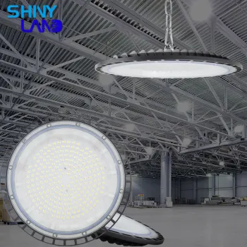 Fast Heat Dissipation 100W-200W UFO DOB LED High Bay Light for Warehouse Lighting