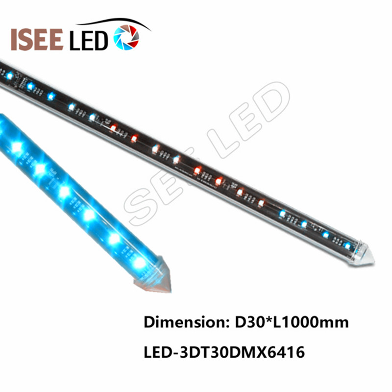 3D LED Tube Inodonha Nyeredzi yeNightclub