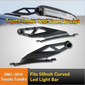 Pair 07 14 for Toyota Tundra 50inch LED Curved Light Bar Roof Mount Brackets