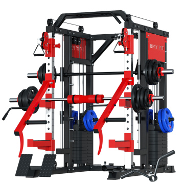 Comprehensive multi-function fitness barbell gantry trainer