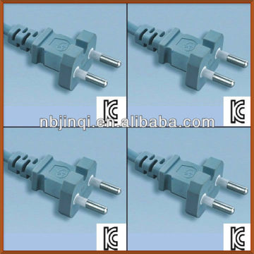 Korea 2 pin power cord (KC approved)