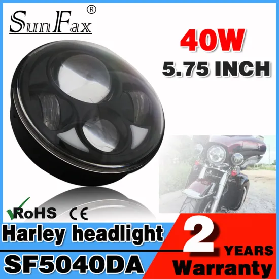 SUNFAX Car accessories 5.75inch round 40W led headlight fog light for Harley Motorcycle