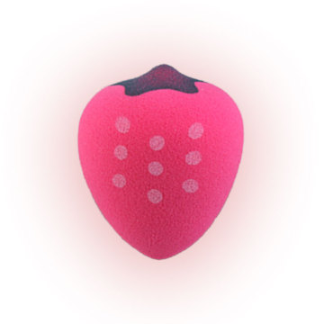 Hot Wholesale Latex Free Strawberry Shape Makeup Sponge