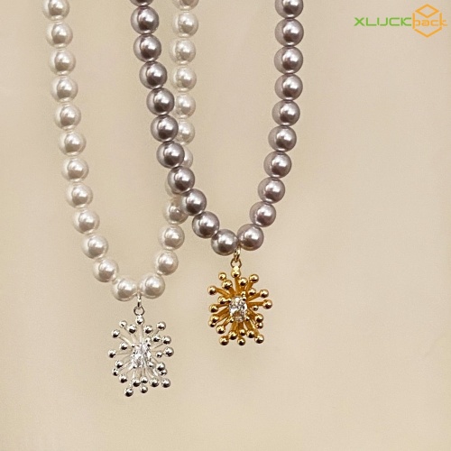 High Quality Pearl Bead Sun Necklace for Ladies