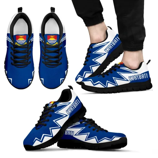 Kiribati Coat of Arms Thunder Style Breathable Men's Basketball Casual Shoes