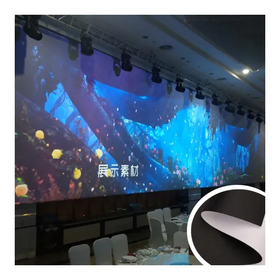 90 Degree View Angle Super Flat PVC Projection Screen Fabric for Large Motorized Screens