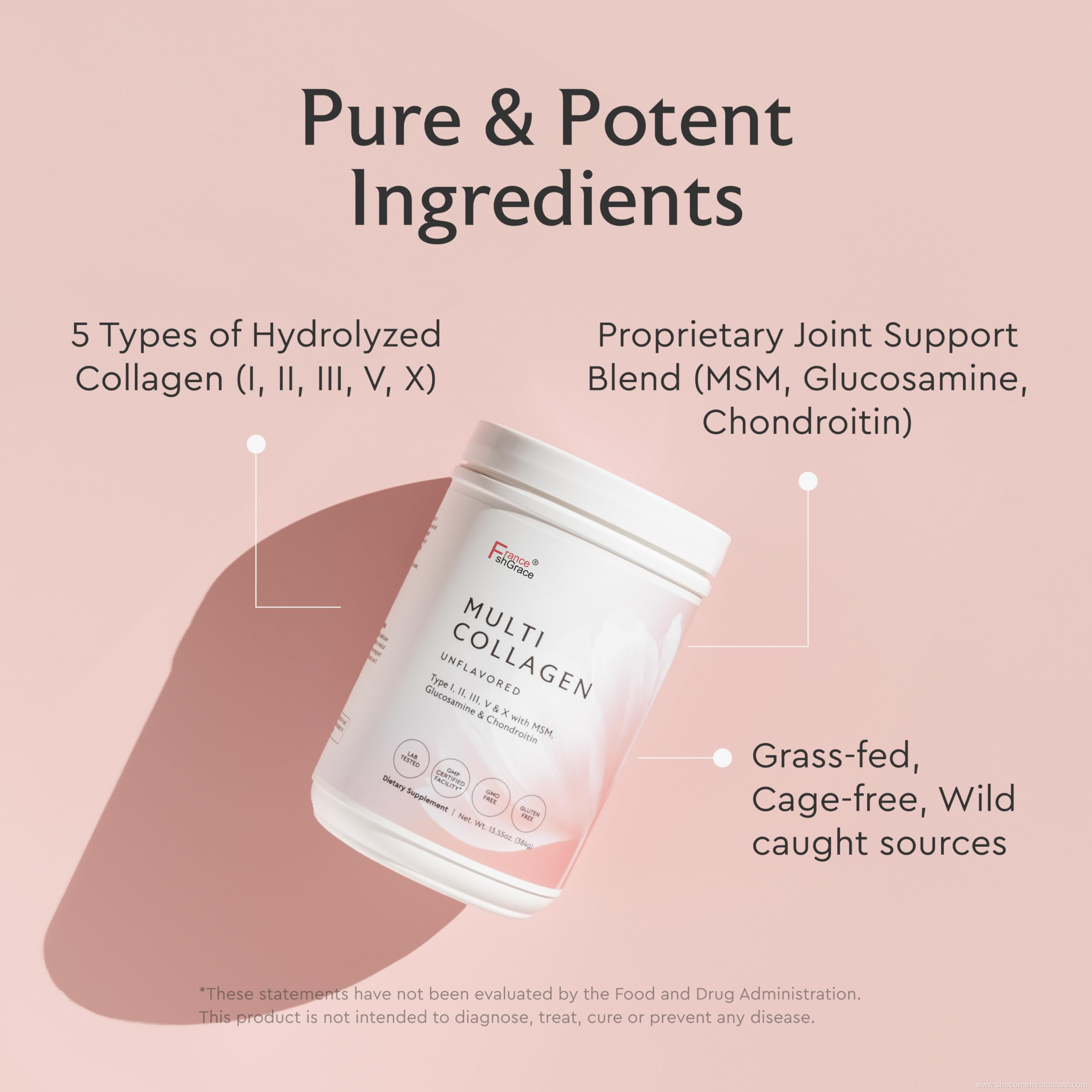 Wholesale Hydrolyzed Multi Collagen Peptides Powder