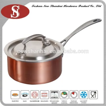 3 Ply Composite Material Copper Sauce Pan
