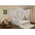 Double bed tassel canopy square mosquito net