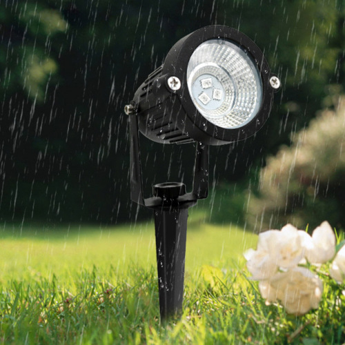 Farbwechselnde LED -Landschaft Outdoor -Lampe mit Spike