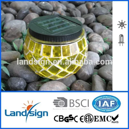 Cixi landsign solar pot mosaic lights XLTD-514-1