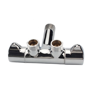 Luxury Bathroom Toilet Shattaf 3 Way Angle Valve Diverter Valve with Double Switch