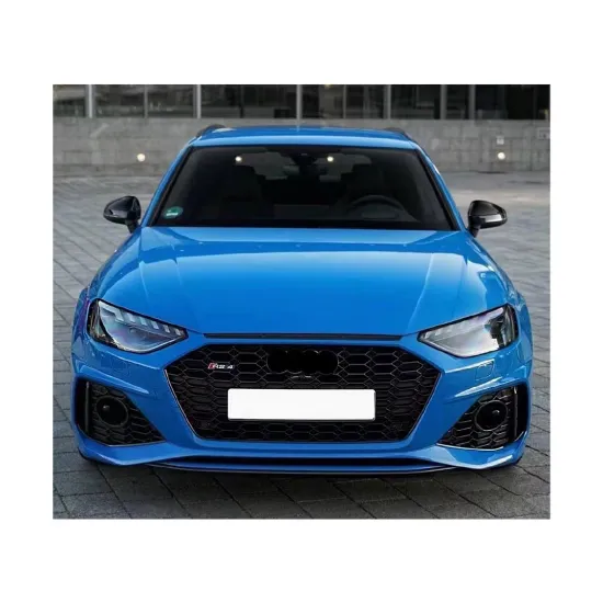 RS4 Style Front Bumper Grille Body Kit for Audi A4 B9 2020-2021