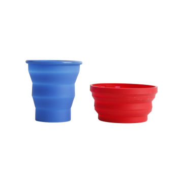 Portable Folding Silicone Cup for High-Temperature and Stretchable Outdoor Use