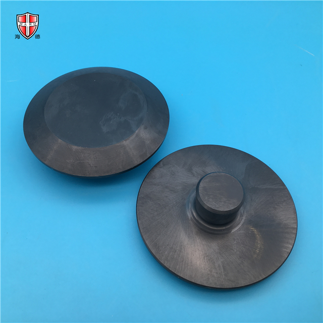 Placa de disco cerâmica de usinagem de nitreto de silício preto