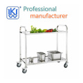 Edelstahl 2 Regalservice-Trolley