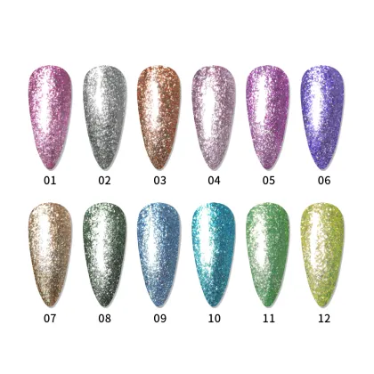 OEM Customized Platinum Gel Polish - Unique Purple Green 15ml No-Toxic UV/LED for Nail Art
