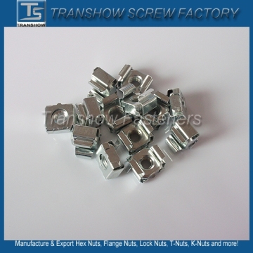 M4-M6 Blue White Zinc Plated Square Cage Nut