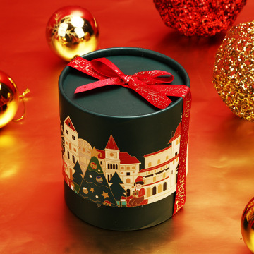 Custom Chocolate Packaging Cylinder Round Box Paper