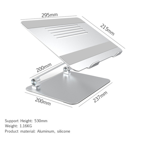 Soporte para portátil Soporte para portátil de aluminio plegable